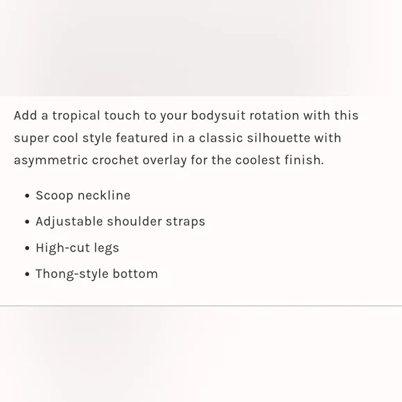 Free People Backstage Pass Crochet Fringe Bodysuit - Picture 6 of 7